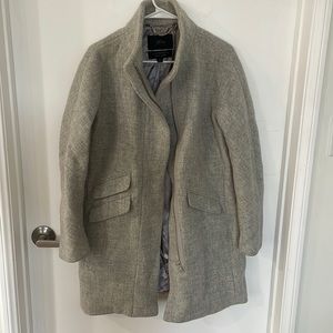 J crew Italian stadium cloth nello gori stadium coat, gray